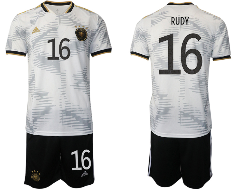 Men 2022 World Cup National Team Germany home white #16 Soccer Jersey